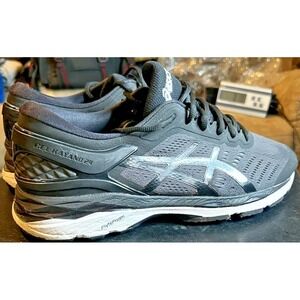 Asics Gel Kayano 24 (T749N) Athletic Running Shoes Men's US 9.5 Black/White